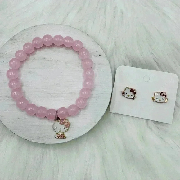 Hello Kitty Bracelet and Earring Bundle - Picture 3 of 4